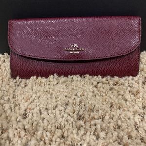 Coach checkbook wallet